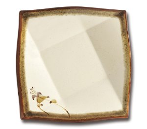 제비꽃 사각사라다접시